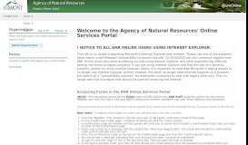 
							         VTANR Agency of Natural Resources Online Services Portal System ...								  
							    