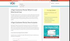 
							         Vtiger Customer Portal Installation Tutorial - VGS Global								  
							    
