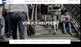 
							         VUB ICT-Helpdesk | Vrije Universiteit Brussel								  
							    
