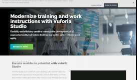 
							         Vuforia Studio Augmented Reality for Industrial Enterprise | PTC								  
							    