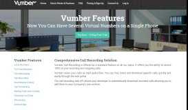 
							         Vumber, virtual number call recording								  
							    