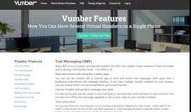 
							         Vumber, virtual number text messaging solution								  
							    