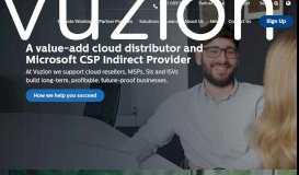 
							         Vuzion | Microsoft CSP Indirect Provider & Cloud Distributor								  
							    