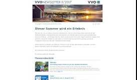 
							         VVO-Newsletter – Dieser Sommer wird ein Erlebnis								  
							    