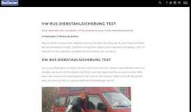
							         VW Bus gestohlen GPS Auto Ortung kostenlos : BusChecker								  
							    