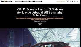 
							         VW I.D. Roomzz Electric SUV Makes Worldwide Debut at 2019 ...								  
							    