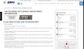 
							         VW TDI Diesel Settlement and Buyback Information | Emich Volkswagen								  
							    