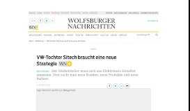
							         VW-Tochter Sitech braucht eine neue Strategie - Wolfsburg ...								  
							    