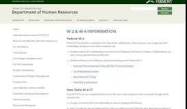 
							         W-2 & W-4 Information | Department of Human Resources								  
							    