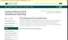 
							         W-2 (Wage and Tax) Statements - Payroll - Human Resources ...								  
							    
