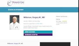 
							         W. Gregory Wilkerson, MD - Womens Care Florida								  
							    