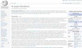 
							         W. Jasper Blackburn - Wikipedia								  
							    