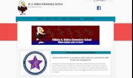 
							         WA Walton Elementary School: Home Page								  
							    