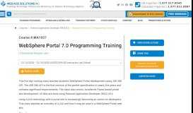 
							         WA1937 WebSphere Portal 7.0 Programming Training | Web Age ...								  
							    