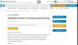 
							         WA2487 WebSphere Portal 8.5 Programming Training | Web Age ...								  
							    