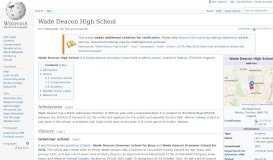 
							         Wade Deacon High School - Wikipedia								  
							    
