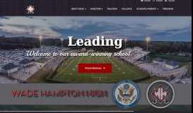 
							         Wade Hampton High School - Greenville County Schools								  
							    