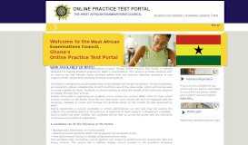 
							         WAEC - Online Practice Test Portal								  
							    