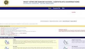 
							         WAEC Registration								  
							    