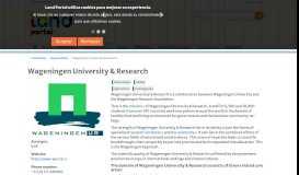 
							         Wageningen University & Research | Land Portal								  
							    