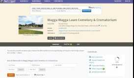 
							         Wagga Wagga Lawn Cemetery & Crematorium in Lake Albert, New ...								  
							    