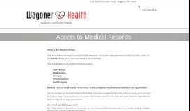 
							         wagonerhospital | Medical Records - Wagoner Community Hospital								  
							    