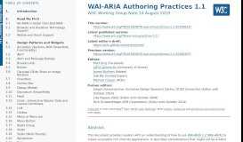 
							         WAI-ARIA Authoring Practices 1.1								  
							    