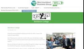 
							         Waitakere College – West Auckland Business								  
							    