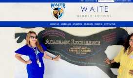 
							         Waite Middle School								  
							    