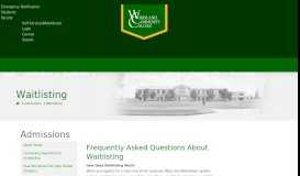 
							         Waitlisting - Welcome to Woodland Community College								  
							    
