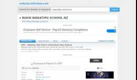 
							         wakatipu.school.nz at WI. WHS - Wakatipu High School, Queenstown ...								  
							    