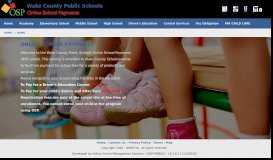 
							         Wake County Public Schools - Online School Payments								  
							    