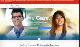 
							         Wake Orthopaedics | Raleigh Orthopedic Doctors								  
							    