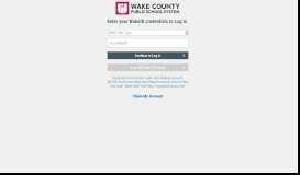 
							         WakeID Portal - Wake County Public Schools								  
							    