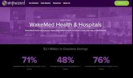 
							         WakeMed Health & Hospitals Case Study | ShiftWizard ...								  
							    