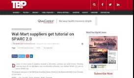 
							         Wal-Mart suppliers get tutorial on SPARC 2.0 - Talk Business & Politics								  
							    