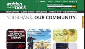 
							         Walden Savings Bank: Your Bank. Our Community - Home Loans ...								  
							    