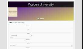 
							         Walden University | College and University Search								  
							    
