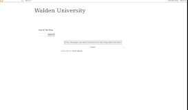 
							         Walden University Login Portal - Walden University								  
							    
