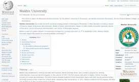 
							         Walden University - Wikipedia								  
							    