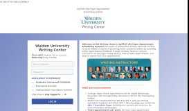 
							         Walden University Writing Center								  
							    