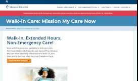 
							         Walk-in Care: Mission My Care Now | Mission Health								  
							    