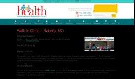 
							         Walk-In Health Clinic - Moberly, MO | Randolph County								  
							    