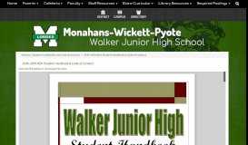 
							         Walker Junior High School - 2018-2019 WJH Student Handbook ...								  
							    