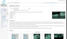 
							         Walking Turret - Portal Wiki								  
							    