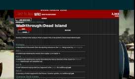 
							         Walkthrough:Dead Island | Dead Island Wiki | FANDOM powered by ...								  
							    