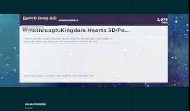 
							         Walkthrough:Kingdom Hearts 3D/Pedrokingdomhearts/Sidequesting ...								  
							    