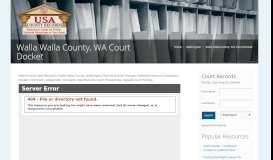 
							         Walla Walla County, WA Jail Roster | Name Search - Public Records								  
							    