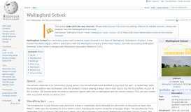 
							         Wallingford School - Wikipedia								  
							    