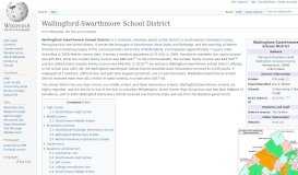 
							         Wallingford-Swarthmore School District - Wikipedia								  
							    